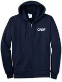 Port & Company® - TALL Essential Fleece Full-Zip Hooded Sweatshirt with Greif Logo - Men's