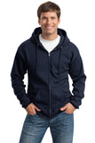 Port & Company® - TALL Essential Fleece Full-Zip Hooded Sweatshirt with Greif Logo - Men's
