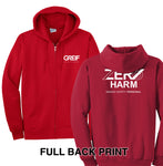 Zero Harm - Essential Fleece Full-Zip Hooded Sweatshirt