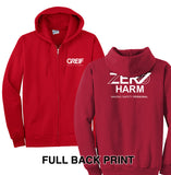 Zero Harm - Essential Fleece Full-Zip Hooded Sweatshirt