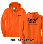 Zero Harm - Essential Fleece Full-Zip Hooded Sweatshirt