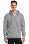 Port & Company® - Essential Fleece Full-Zip Hooded Sweatshirt with Greif Logo - Men's