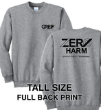 Zero Harm - TALL Essential Fleece Crewneck Sweatshirt