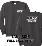 Zero Harm - TALL Essential Fleece Crewneck Sweatshirt