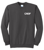 Port & Company® - TALL Essential Fleece Crewneck Sweatshirt with Greif Printed Logo - Men's