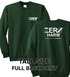 Zero Harm - TALL Essential Fleece Crewneck Sweatshirt