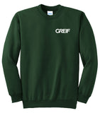 Port & Company® - TALL Essential Fleece Crewneck Sweatshirt with Greif Printed Logo - Men's