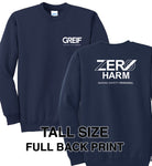 Zero Harm - TALL Essential Fleece Crewneck Sweatshirt