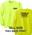Zero Harm - TALL Essential Fleece Crewneck Sweatshirt