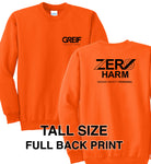 Zero Harm - TALL Essential Fleece Crewneck Sweatshirt
