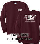 Zero Harm - TALL Essential Fleece Crewneck Sweatshirt