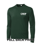 Zero Harm - TALL LONG SLEEVE Performance T-Shirt with Print Logo