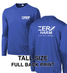 Zero Harm - TALL LONG SLEEVE Performance T-Shirt with Print Logo