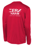 Zero Harm - TALL LONG SLEEVE Performance T-Shirt with Print Logo