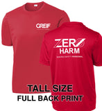 Zero Harm - TALL Performance T-Shirt