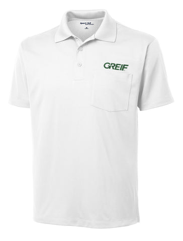 Sport-Tek® - Micropique Sport-Wick® - POCKET Polo with Greif EMB Logo - Men's