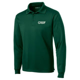 Sport-Tek® - Micropique Sport-Wick® Polo LONG-SLEEVE with Greif Embroidery Logo - Men's