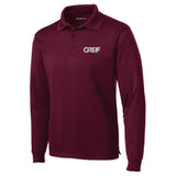 Sport-Tek® - Micropique Sport-Wick® Polo LONG-SLEEVE with Greif Embroidery Logo - Men's