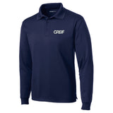 Sport-Tek® - Micropique Sport-Wick® Polo LONG-SLEEVE with Greif Embroidery Logo - Men's