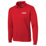 Sport-Tek® - Micropique Sport-Wick® Polo LONG-SLEEVE with Greif Embroidery Logo - Men's