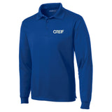 Sport-Tek® - Micropique Sport-Wick® Polo LONG-SLEEVE with Greif Embroidery Logo - Men's