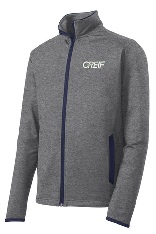 Sport-Tek® - Sport-Wick® Stretch Contrast Full-Zip Jacket with Greif Logo - Men's