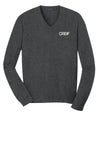 Port Authority® - V-Neck Sweater with Greif Logo - Men's