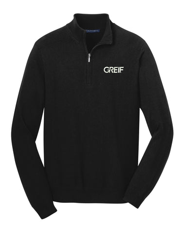 Port Authority® - 1/2-Zip Sweater with Greif Logo - Men's