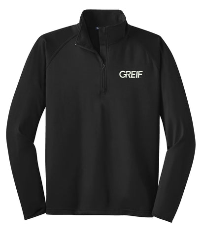 Sport-Tek® - TALL Sport-Wick® Stretch 1/2-Zip Pullover with Greif Embroidery Logo - Men's