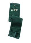 Tri-Fold Golf Towel with Grommet and Clip w/ Greif Logo