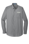 Port Authority® - LONG SLEEVE Carefree Poplin Shirt with Greif Logo - Men's