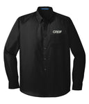 Port Authority® - LONG SLEEVE Carefree Poplin Shirt with Greif Logo - Men's