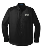 Port Authority® - LONG SLEEVE Carefree Poplin Shirt with Greif Logo - Men's
