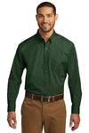 Port Authority® - LONG SLEEVE Carefree Poplin Shirt with Greif Logo - Men's