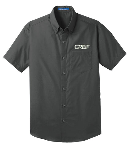 Port Authority® - Short Sleeve Carefree Poplin Shirt - Men's
