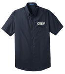 Port Authority® - Short Sleeve Carefree Poplin Shirt - Men's