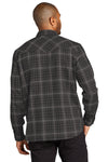 Port Authority Long Sleeve Ombre Plaid Shirt