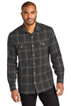 Port Authority Long Sleeve Ombre Plaid Shirt